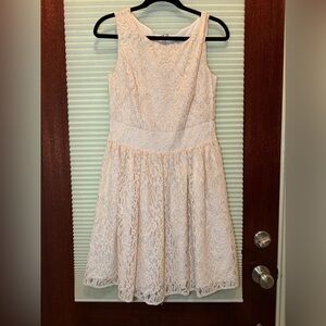 LOFT Women Lace Dress in Cream